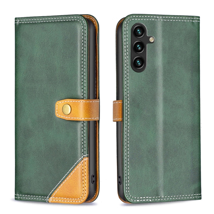 Estuche para teléfono de cuero con doble hilo de coser a juego, For OPPO A17, For Samsung Galaxy A14 5G, For Samsung Galaxy S23+ 5G, For Samsung Galaxy S23 Ultra 5G, For Samsung Galaxy S23 5G, For Xiaomi 12T / 12T Pro / Redmi K50 Ultra