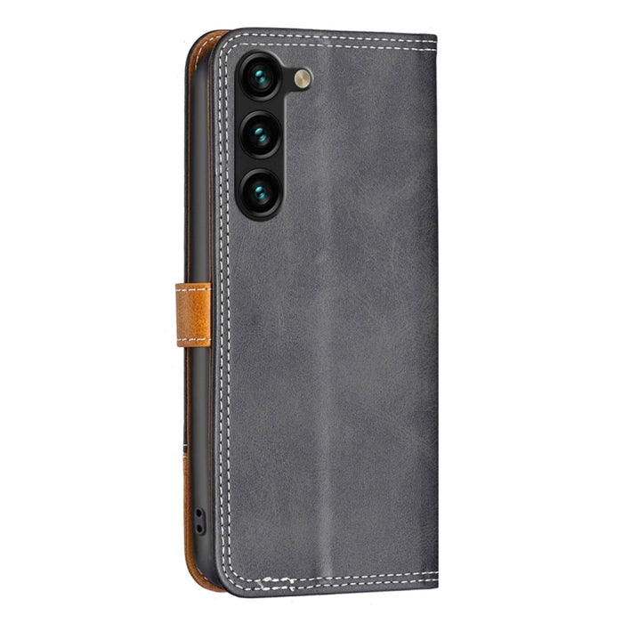 Estuche para teléfono de cuero con doble hilo de coser a juego, For OPPO A17, For Samsung Galaxy A14 5G, For Samsung Galaxy S23+ 5G, For Samsung Galaxy S23 Ultra 5G, For Samsung Galaxy S23 5G, For Xiaomi 12T / 12T Pro / Redmi K50 Ultra