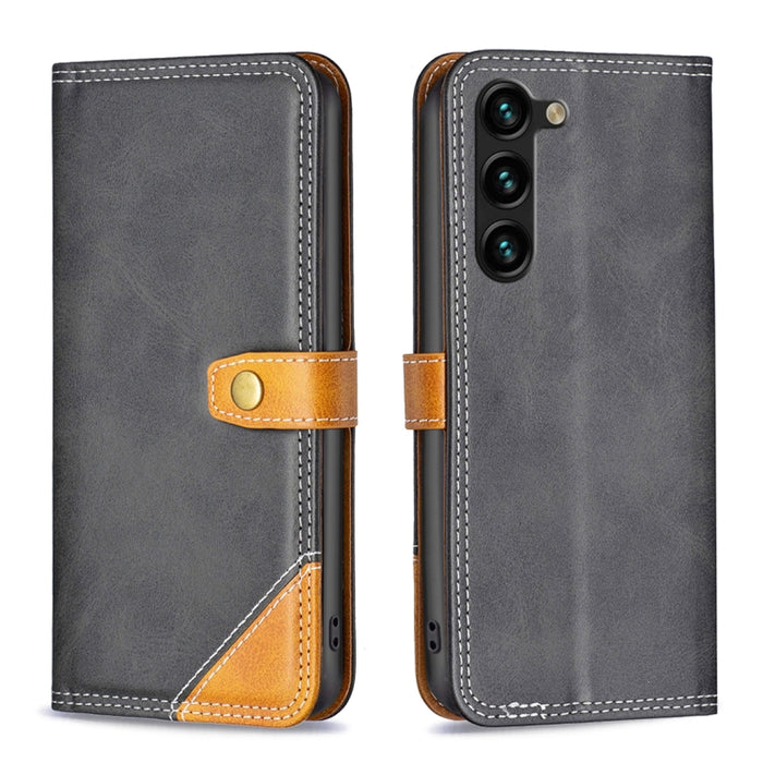Estuche para teléfono de cuero con doble hilo de coser a juego, For OPPO A17, For Samsung Galaxy A14 5G, For Samsung Galaxy S23+ 5G, For Samsung Galaxy S23 Ultra 5G, For Samsung Galaxy S23 5G, For Xiaomi 12T / 12T Pro / Redmi K50 Ultra