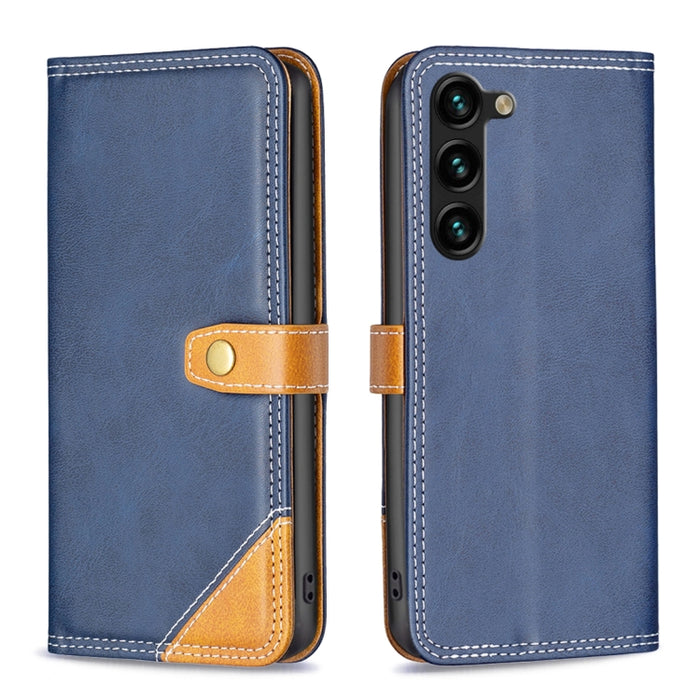 Estuche para teléfono de cuero con doble hilo de coser a juego, For OPPO A17, For Samsung Galaxy A14 5G, For Samsung Galaxy S23+ 5G, For Samsung Galaxy S23 Ultra 5G, For Samsung Galaxy S23 5G, For Xiaomi 12T / 12T Pro / Redmi K50 Ultra