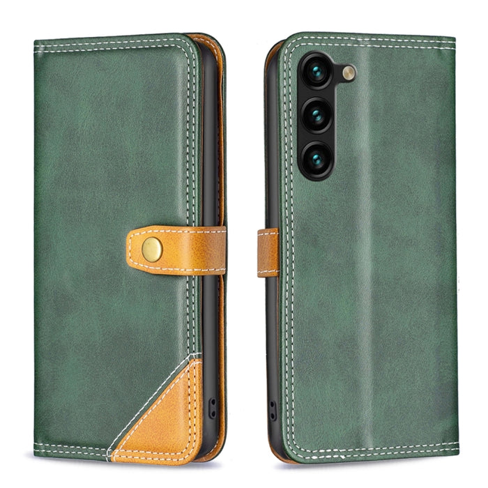 Estuche para teléfono de cuero con doble hilo de coser a juego, For OPPO A17, For Samsung Galaxy A14 5G, For Samsung Galaxy S23+ 5G, For Samsung Galaxy S23 Ultra 5G, For Samsung Galaxy S23 5G, For Xiaomi 12T / 12T Pro / Redmi K50 Ultra
