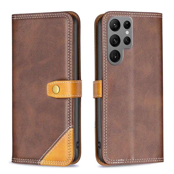 Estuche para teléfono de cuero con doble hilo de coser a juego, For OPPO A17, For Samsung Galaxy A14 5G, For Samsung Galaxy S23+ 5G, For Samsung Galaxy S23 Ultra 5G, For Samsung Galaxy S23 5G, For Xiaomi 12T / 12T Pro / Redmi K50 Ultra
