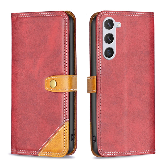 Estuche para teléfono de cuero con doble hilo de coser a juego, For OPPO A17, For Samsung Galaxy A14 5G, For Samsung Galaxy S23+ 5G, For Samsung Galaxy S23 Ultra 5G, For Samsung Galaxy S23 5G, For Xiaomi 12T / 12T Pro / Redmi K50 Ultra