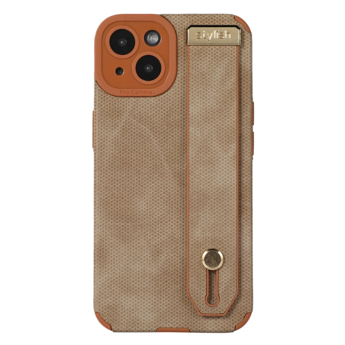 Funda de teléfono de cuero TPU con correa para la muñeca
