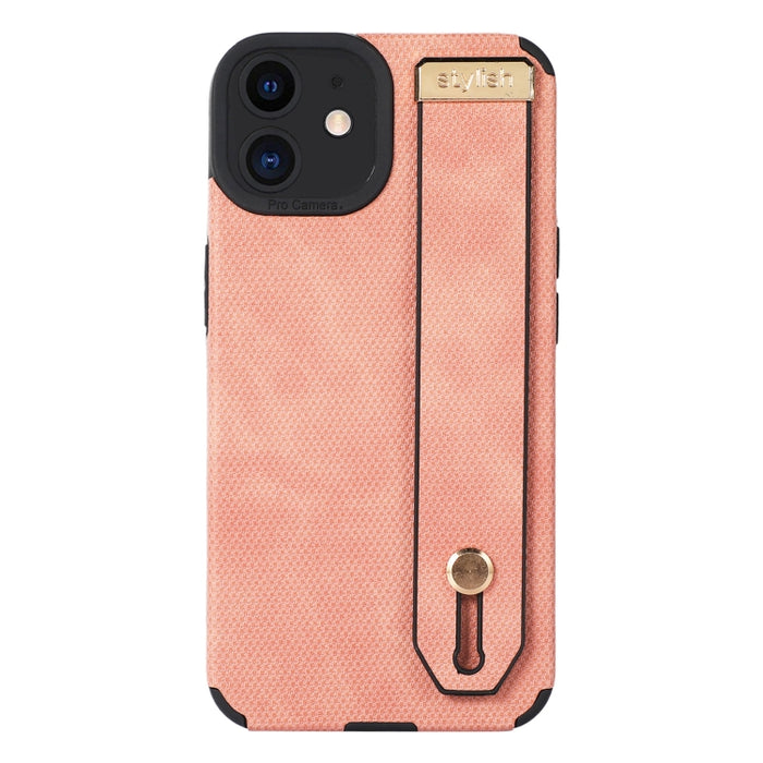 Funda de teléfono de cuero TPU con correa para la muñeca