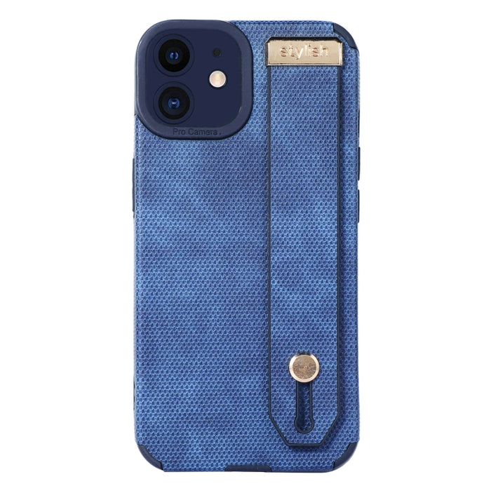 Funda de teléfono de cuero TPU con correa para la muñeca