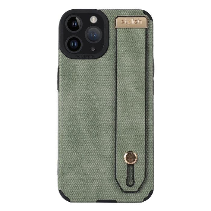 Funda de teléfono de cuero TPU con correa para la muñeca