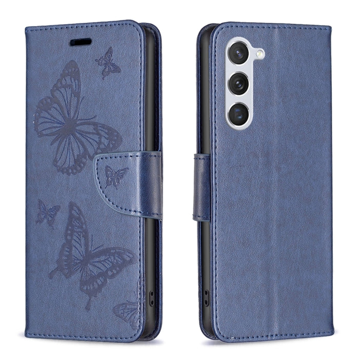 Estuche de cuero con estampado de dos mariposas en relieve, For Samsung Galaxy A14 5G, For Samsung Galaxy S23+ 5G, For Samsung Galaxy S23 Ultra 5G, For Samsung Galaxy S23 5, For Xiaomi 12T / 12T Pro / Redmi K50 Ultra