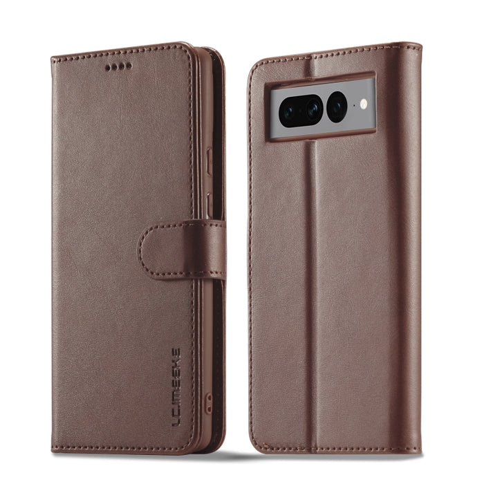 LC.IMEEKE Estuche de cuero con tapa horizontal con textura de becerro, For Google Pixel 7, For Google Pixel 7 Pro, For Xiaomi Redmi A1