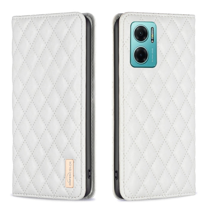 Estuche para teléfono con tapa de cuero magnético Diamond Lattice, For Xiaomi Redmi 9A, For Xiaomi Redmi 9C / 10A / Poco C31, For Xiaomi Redmi 9, For Xiaomi Redmi 10 5G / Note 11E, For Xiaomi Redmi 10 2022 / Note 11 4G, For Xiaomi Redmi 10C            ...