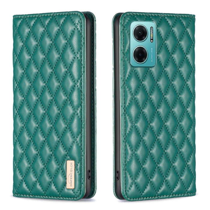 Estuche para teléfono con tapa de cuero magnético Diamond Lattice, For Xiaomi Redmi 9A, For Xiaomi Redmi 9C / 10A / Poco C31, For Xiaomi Redmi 9, For Xiaomi Redmi 10 5G / Note 11E, For Xiaomi Redmi 10 2022 / Note 11 4G, For Xiaomi Redmi 10C            ...
