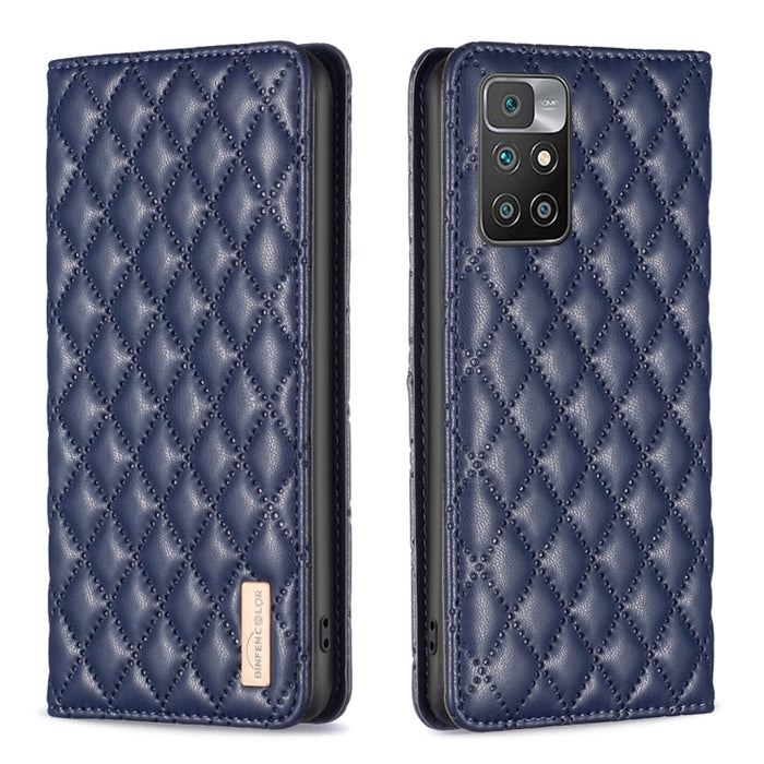 Estuche para teléfono con tapa de cuero magnético Diamond Lattice, For Xiaomi Redmi 9A, For Xiaomi Redmi 9C / 10A / Poco C31, For Xiaomi Redmi 9, For Xiaomi Redmi 10 5G / Note 11E, For Xiaomi Redmi 10 2022 / Note 11 4G, For Xiaomi Redmi 10C            ...