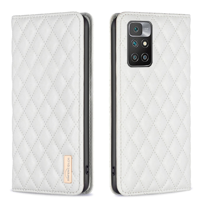 Estuche para teléfono con tapa de cuero magnético Diamond Lattice, For Xiaomi Redmi 9A, For Xiaomi Redmi 9C / 10A / Poco C31, For Xiaomi Redmi 9, For Xiaomi Redmi 10 5G / Note 11E, For Xiaomi Redmi 10 2022 / Note 11 4G, For Xiaomi Redmi 10C            ...
