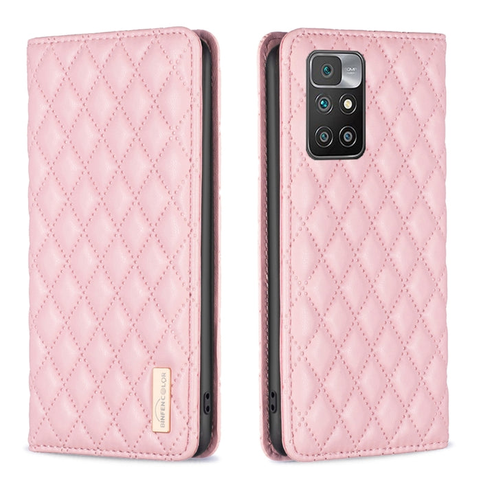 Estuche para teléfono con tapa de cuero magnético Diamond Lattice, For Xiaomi Redmi 9A, For Xiaomi Redmi 9C / 10A / Poco C31, For Xiaomi Redmi 9, For Xiaomi Redmi 10 5G / Note 11E, For Xiaomi Redmi 10 2022 / Note 11 4G, For Xiaomi Redmi 10C            ...