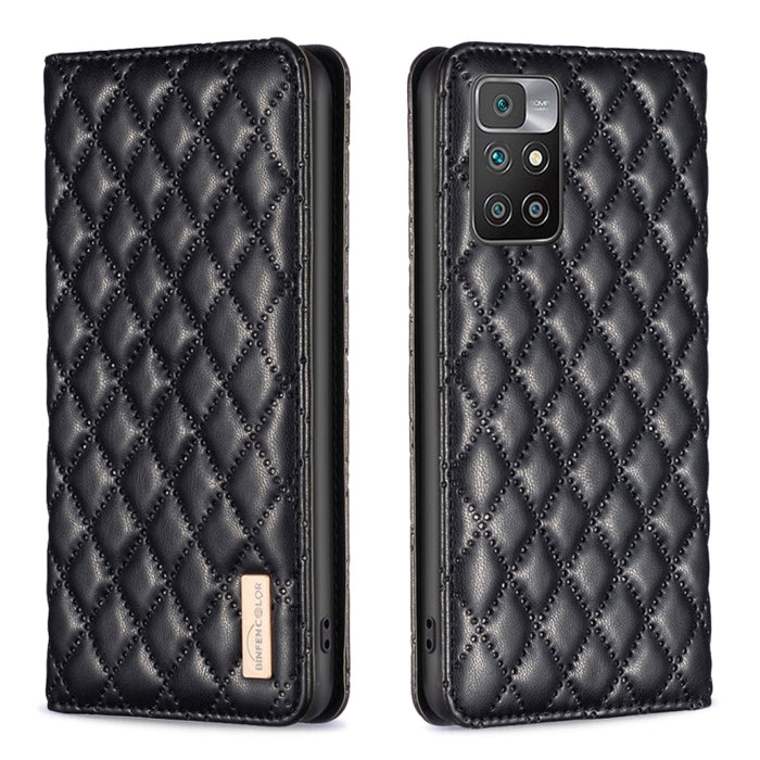 Estuche para teléfono con tapa de cuero magnético Diamond Lattice, For Xiaomi Redmi 9A, For Xiaomi Redmi 9C / 10A / Poco C31, For Xiaomi Redmi 9, For Xiaomi Redmi 10 5G / Note 11E, For Xiaomi Redmi 10 2022 / Note 11 4G, For Xiaomi Redmi 10C            ...