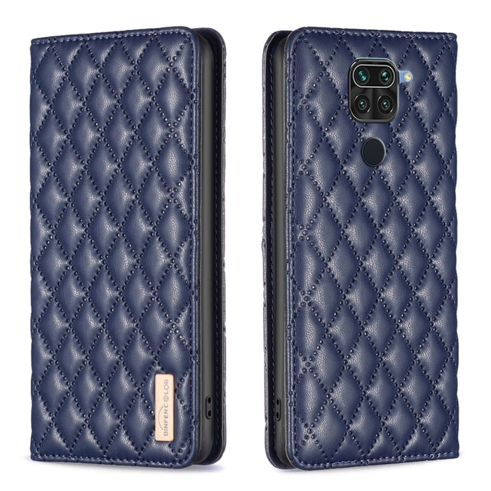Estuche para teléfono con tapa de cuero magnético Diamond Lattice, For Xiaomi Redmi 9A, For Xiaomi Redmi 9C / 10A / Poco C31, For Xiaomi Redmi 9, For Xiaomi Redmi 10 5G / Note 11E, For Xiaomi Redmi 10 2022 / Note 11 4G, For Xiaomi Redmi 10C            ...