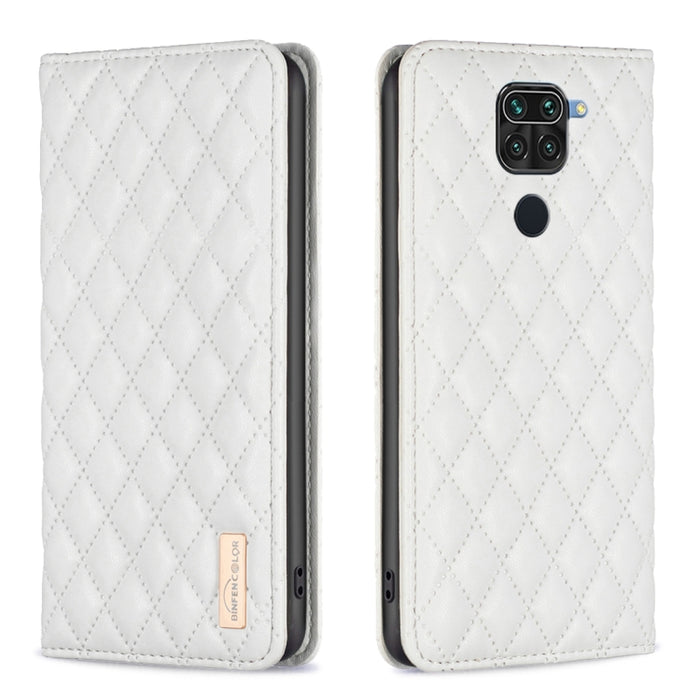 Estuche para teléfono con tapa de cuero magnético Diamond Lattice, For Xiaomi Redmi 9A, For Xiaomi Redmi 9C / 10A / Poco C31, For Xiaomi Redmi 9, For Xiaomi Redmi 10 5G / Note 11E, For Xiaomi Redmi 10 2022 / Note 11 4G, For Xiaomi Redmi 10C            ...