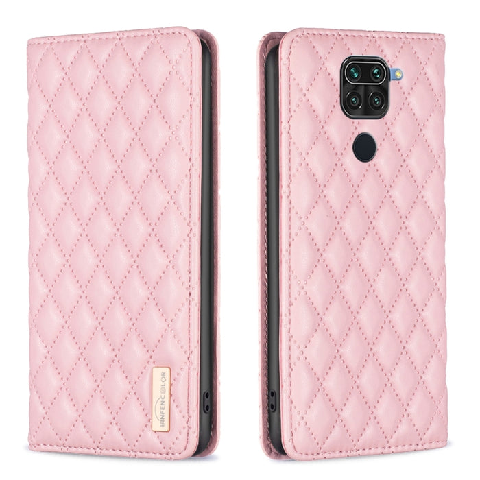 Estuche para teléfono con tapa de cuero magnético Diamond Lattice, For Xiaomi Redmi 9A, For Xiaomi Redmi 9C / 10A / Poco C31, For Xiaomi Redmi 9, For Xiaomi Redmi 10 5G / Note 11E, For Xiaomi Redmi 10 2022 / Note 11 4G, For Xiaomi Redmi 10C            ...