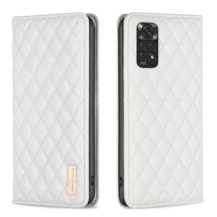 Estuche para teléfono con tapa de cuero magnético Diamond Lattice, For Xiaomi Redmi 9A, For Xiaomi Redmi 9C / 10A / Poco C31, For Xiaomi Redmi 9, For Xiaomi Redmi 10 5G / Note 11E, For Xiaomi Redmi 10 2022 / Note 11 4G, For Xiaomi Redmi 10C            ...