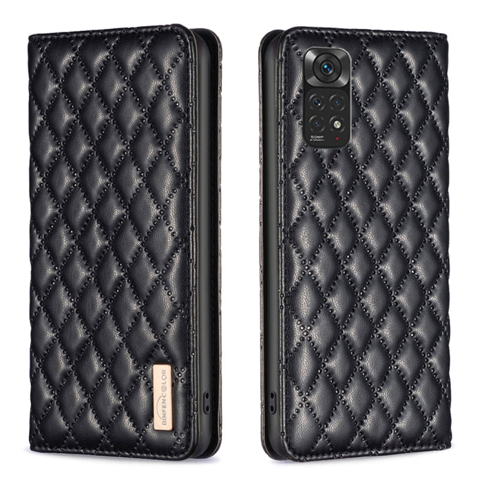 Estuche para teléfono con tapa de cuero magnético Diamond Lattice, For Xiaomi Redmi 9A, For Xiaomi Redmi 9C / 10A / Poco C31, For Xiaomi Redmi 9, For Xiaomi Redmi 10 5G / Note 11E, For Xiaomi Redmi 10 2022 / Note 11 4G, For Xiaomi Redmi 10C            ...