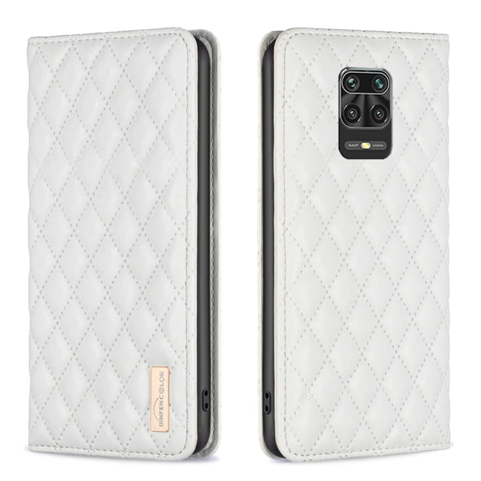 Estuche para teléfono con tapa de cuero magnético Diamond Lattice, For Xiaomi Redmi 9A, For Xiaomi Redmi 9C / 10A / Poco C31, For Xiaomi Redmi 9, For Xiaomi Redmi 10 5G / Note 11E, For Xiaomi Redmi 10 2022 / Note 11 4G, For Xiaomi Redmi 10C            ...