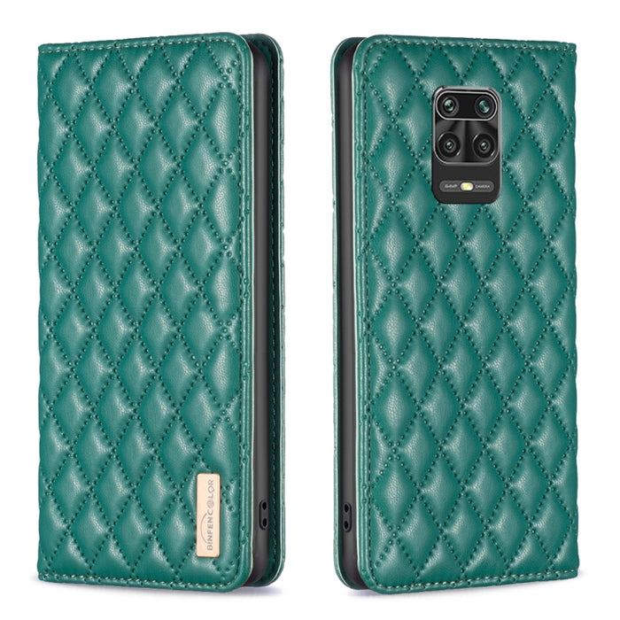 Estuche para teléfono con tapa de cuero magnético Diamond Lattice, For Xiaomi Redmi 9A, For Xiaomi Redmi 9C / 10A / Poco C31, For Xiaomi Redmi 9, For Xiaomi Redmi 10 5G / Note 11E, For Xiaomi Redmi 10 2022 / Note 11 4G, For Xiaomi Redmi 10C            ...