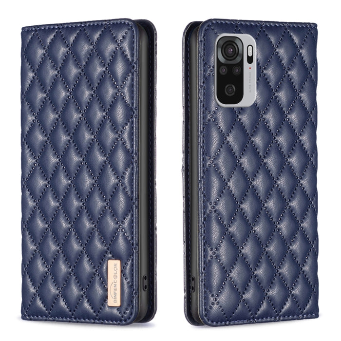 Estuche para teléfono con tapa de cuero magnético Diamond Lattice, For Xiaomi Redmi 9A, For Xiaomi Redmi 9C / 10A / Poco C31, For Xiaomi Redmi 9, For Xiaomi Redmi 10 5G / Note 11E, For Xiaomi Redmi 10 2022 / Note 11 4G, For Xiaomi Redmi 10C            ...