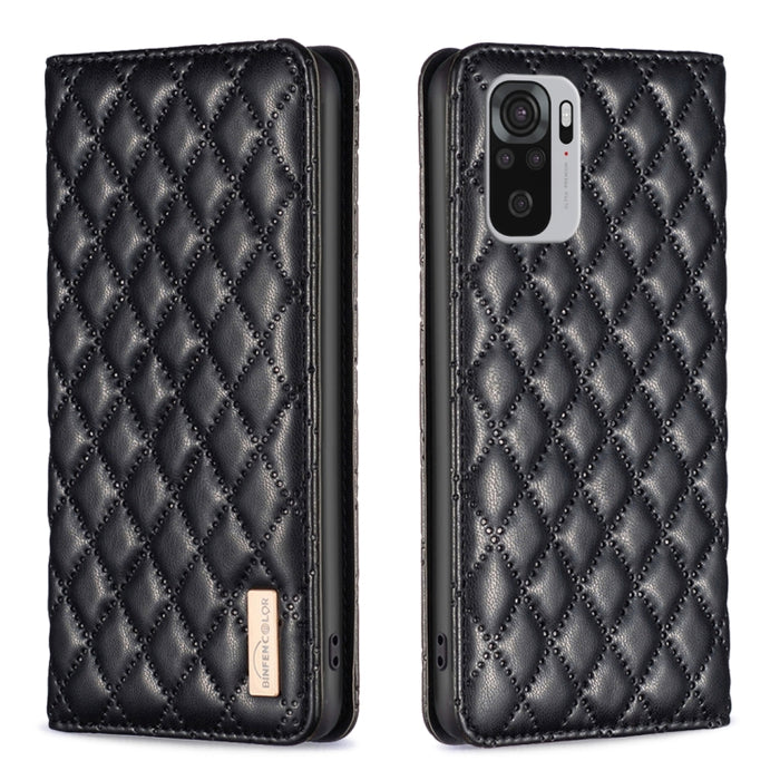 Estuche para teléfono con tapa de cuero magnético Diamond Lattice, For Xiaomi Redmi 9A, For Xiaomi Redmi 9C / 10A / Poco C31, For Xiaomi Redmi 9, For Xiaomi Redmi 10 5G / Note 11E, For Xiaomi Redmi 10 2022 / Note 11 4G, For Xiaomi Redmi 10C            ...