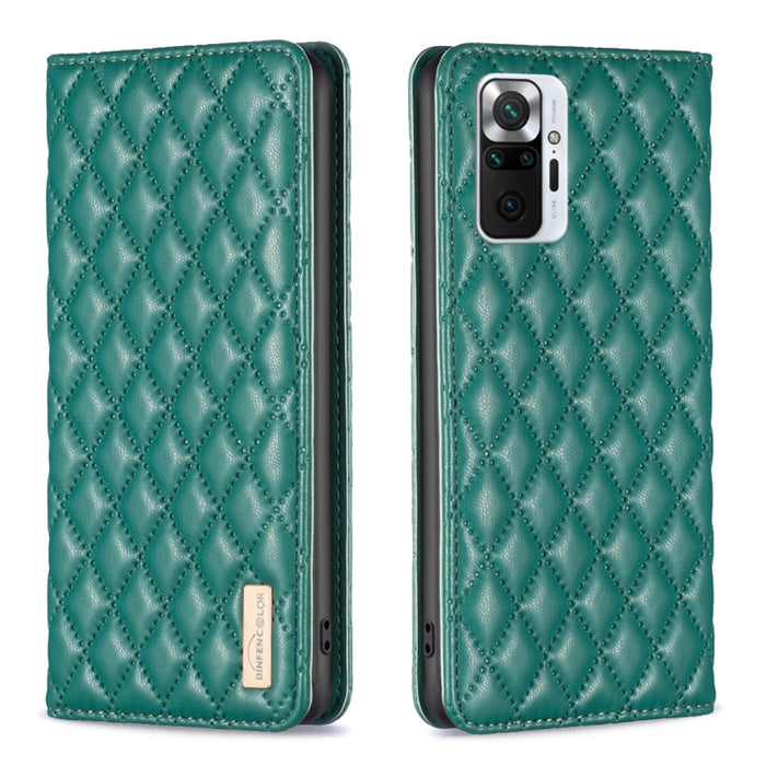 Estuche para teléfono con tapa de cuero magnético Diamond Lattice, For Xiaomi Redmi 9A, For Xiaomi Redmi 9C / 10A / Poco C31, For Xiaomi Redmi 9, For Xiaomi Redmi 10 5G / Note 11E, For Xiaomi Redmi 10 2022 / Note 11 4G, For Xiaomi Redmi 10C            ...