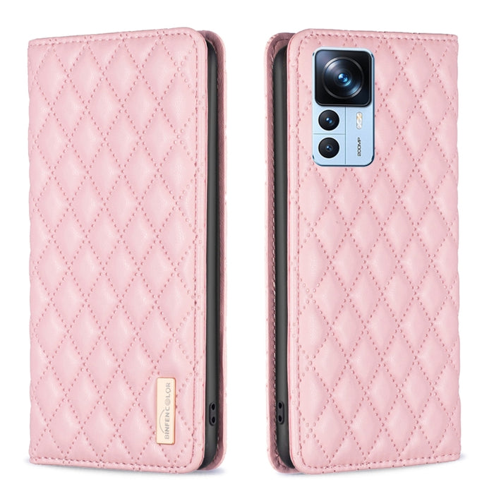 Estuche para teléfono con tapa de cuero magnético Diamond Lattice, For Xiaomi 12 Lite, For Xiaomi 12 Pro, For Xiaomi 12T / 12T Pro / Redmi K50 Ultra, For Xiaomi 12, For Xiaomi Poco M3, For Xiaomi Poco M3 Pro, For Xiaomi Poco X3 / X3 NFC