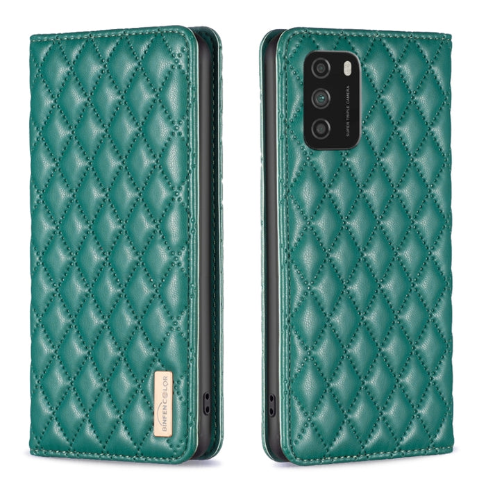 Estuche para teléfono con tapa de cuero magnético Diamond Lattice, For Xiaomi 12 Lite, For Xiaomi 12 Pro, For Xiaomi 12T / 12T Pro / Redmi K50 Ultra, For Xiaomi 12, For Xiaomi Poco M3, For Xiaomi Poco M3 Pro, For Xiaomi Poco X3 / X3 NFC