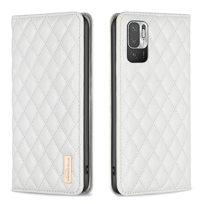 Estuche para teléfono con tapa de cuero magnético Diamond Lattice, For Xiaomi 12 Lite, For Xiaomi 12 Pro, For Xiaomi 12T / 12T Pro / Redmi K50 Ultra, For Xiaomi 12, For Xiaomi Poco M3, For Xiaomi Poco M3 Pro, For Xiaomi Poco X3 / X3 NFC
