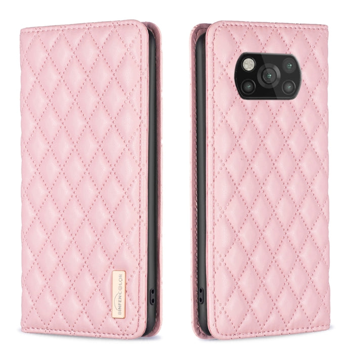 Estuche para teléfono con tapa de cuero magnético Diamond Lattice, For Xiaomi 12 Lite, For Xiaomi 12 Pro, For Xiaomi 12T / 12T Pro / Redmi K50 Ultra, For Xiaomi 12, For Xiaomi Poco M3, For Xiaomi Poco M3 Pro, For Xiaomi Poco X3 / X3 NFC