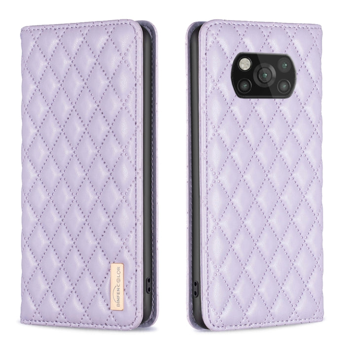 Estuche para teléfono con tapa de cuero magnético Diamond Lattice, For Xiaomi 12 Lite, For Xiaomi 12 Pro, For Xiaomi 12T / 12T Pro / Redmi K50 Ultra, For Xiaomi 12, For Xiaomi Poco M3, For Xiaomi Poco M3 Pro, For Xiaomi Poco X3 / X3 NFC