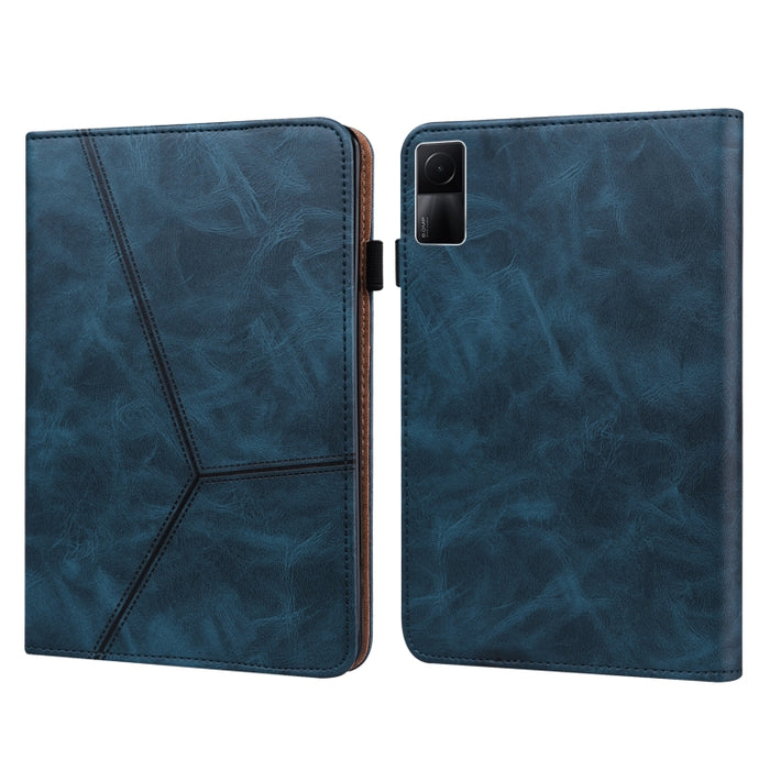 Estuche de cuero a rayas en relieve de color sólido, For Xiaomi Redmi Pad 10.61 2022