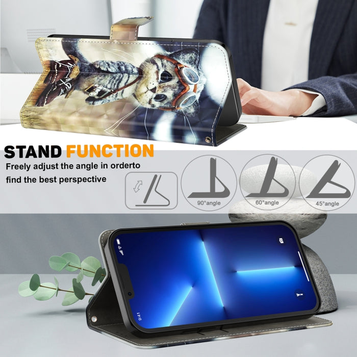 Estuche para teléfono de cuero pintado en 3D, For Samsung Galaxy S23 5G, For Samsung Galaxy S23+ 5G, For Samsung Galaxy S23 Ultra, For Samsung Galaxy A14 5G, For Samsung Galaxy A23e, For Samsung Galaxy A04, For Samsung Galaxy A04s                      ...