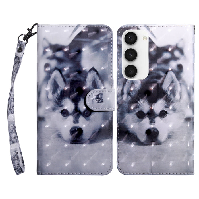 Estuche para teléfono de cuero pintado en 3D, For Samsung Galaxy S23 5G, For Samsung Galaxy S23+ 5G, For Samsung Galaxy S23 Ultra, For Samsung Galaxy A14 5G, For Samsung Galaxy A23e, For Samsung Galaxy A04, For Samsung Galaxy A04s                      ...