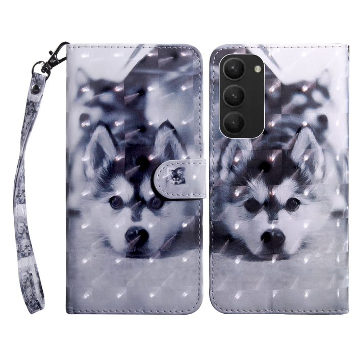 Estuche para teléfono de cuero pintado en 3D, For Samsung Galaxy S23 5G, For Samsung Galaxy S23+ 5G, For Samsung Galaxy S23 Ultra, For Samsung Galaxy A14 5G, For Samsung Galaxy A23e, For Samsung Galaxy A04, For Samsung Galaxy A04s                      ...