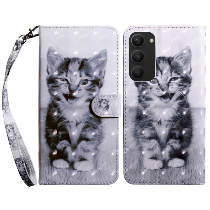 Estuche para teléfono de cuero pintado en 3D, For Samsung Galaxy S23 5G, For Samsung Galaxy S23+ 5G, For Samsung Galaxy S23 Ultra, For Samsung Galaxy A14 5G, For Samsung Galaxy A23e, For Samsung Galaxy A04, For Samsung Galaxy A04s                      ...