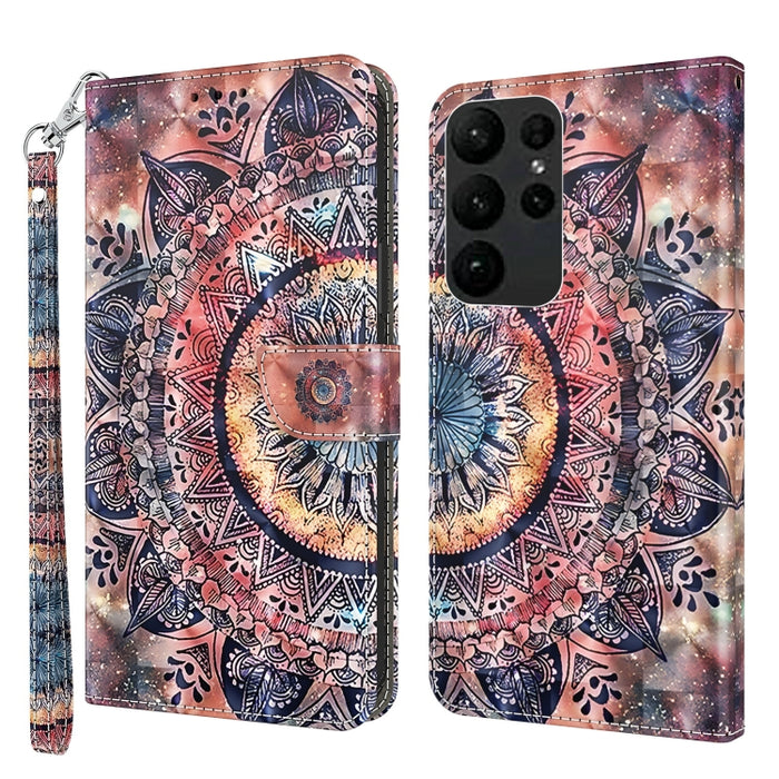 Estuche para teléfono de cuero pintado en 3D, For Samsung Galaxy S23 5G, For Samsung Galaxy S23+ 5G, For Samsung Galaxy S23 Ultra, For Samsung Galaxy A14 5G, For Samsung Galaxy A23e, For Samsung Galaxy A04, For Samsung Galaxy A04s                      ...