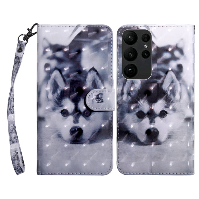 Estuche para teléfono de cuero pintado en 3D, For Samsung Galaxy S23 5G, For Samsung Galaxy S23+ 5G, For Samsung Galaxy S23 Ultra, For Samsung Galaxy A14 5G, For Samsung Galaxy A23e, For Samsung Galaxy A04, For Samsung Galaxy A04s                      ...