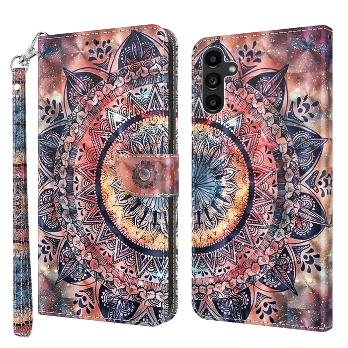 Estuche para teléfono de cuero pintado en 3D, For Samsung Galaxy S23 5G, For Samsung Galaxy S23+ 5G, For Samsung Galaxy S23 Ultra, For Samsung Galaxy A14 5G, For Samsung Galaxy A23e, For Samsung Galaxy A04, For Samsung Galaxy A04s                      ...