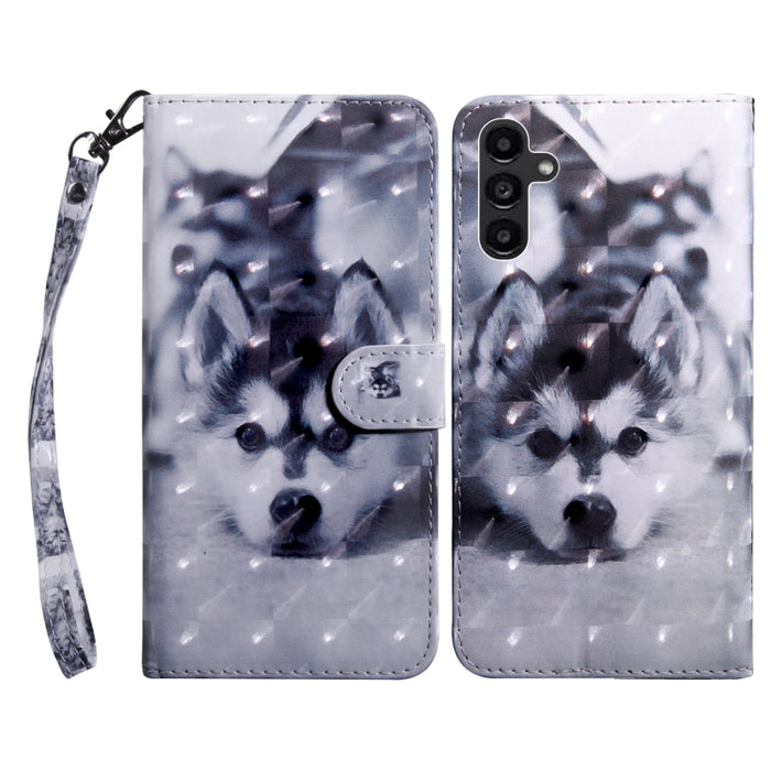 Estuche para teléfono de cuero pintado en 3D, For Samsung Galaxy S23 5G, For Samsung Galaxy S23+ 5G, For Samsung Galaxy S23 Ultra, For Samsung Galaxy A14 5G, For Samsung Galaxy A23e, For Samsung Galaxy A04, For Samsung Galaxy A04s                      ...