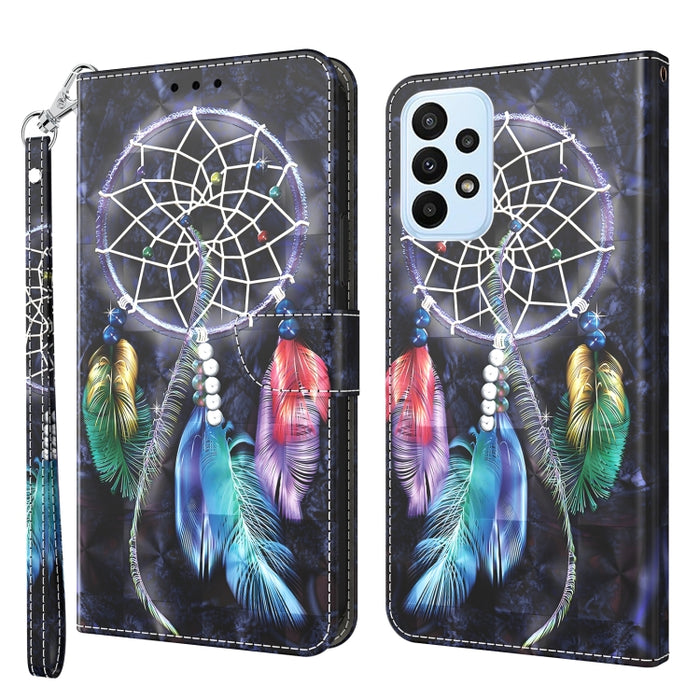 Estuche para teléfono de cuero pintado en 3D, For Samsung Galaxy S23 5G, For Samsung Galaxy S23+ 5G, For Samsung Galaxy S23 Ultra, For Samsung Galaxy A14 5G, For Samsung Galaxy A23e, For Samsung Galaxy A04, For Samsung Galaxy A04s                      ...