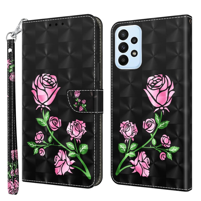Estuche para teléfono de cuero pintado en 3D, For Samsung Galaxy S23 5G, For Samsung Galaxy S23+ 5G, For Samsung Galaxy S23 Ultra, For Samsung Galaxy A14 5G, For Samsung Galaxy A23e, For Samsung Galaxy A04, For Samsung Galaxy A04s                      ...