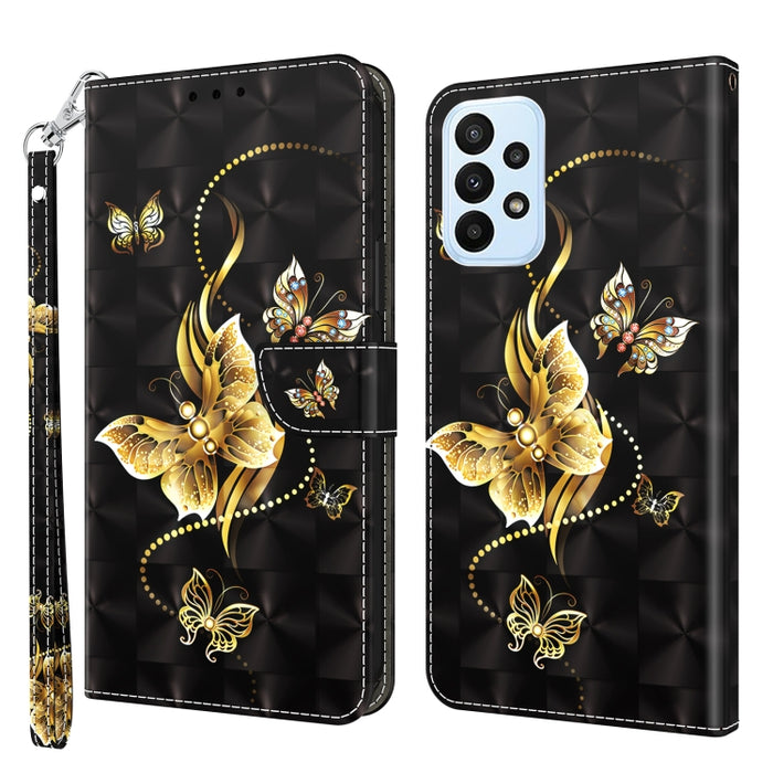 Estuche para teléfono de cuero pintado en 3D, For Samsung Galaxy S23 5G, For Samsung Galaxy S23+ 5G, For Samsung Galaxy S23 Ultra, For Samsung Galaxy A14 5G, For Samsung Galaxy A23e, For Samsung Galaxy A04, For Samsung Galaxy A04s                      ...
