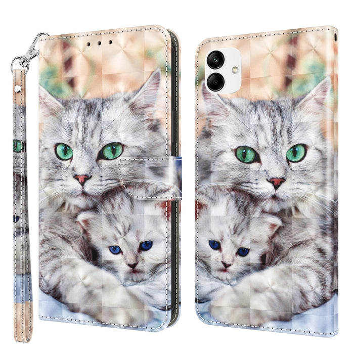 Estuche para teléfono de cuero pintado en 3D, For Samsung Galaxy S23 5G, For Samsung Galaxy S23+ 5G, For Samsung Galaxy S23 Ultra, For Samsung Galaxy A14 5G, For Samsung Galaxy A23e, For Samsung Galaxy A04, For Samsung Galaxy A04s                      ...