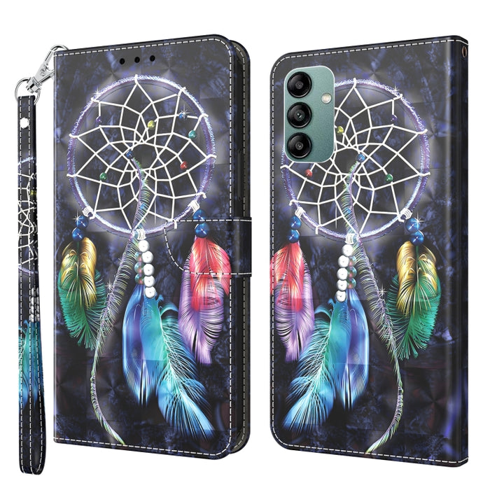 Estuche para teléfono de cuero pintado en 3D, For Samsung Galaxy S23 5G, For Samsung Galaxy S23+ 5G, For Samsung Galaxy S23 Ultra, For Samsung Galaxy A14 5G, For Samsung Galaxy A23e, For Samsung Galaxy A04, For Samsung Galaxy A04s                      ...