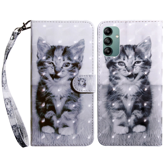 Estuche para teléfono de cuero pintado en 3D, For Samsung Galaxy S23 5G, For Samsung Galaxy S23+ 5G, For Samsung Galaxy S23 Ultra, For Samsung Galaxy A14 5G, For Samsung Galaxy A23e, For Samsung Galaxy A04, For Samsung Galaxy A04s                      ...