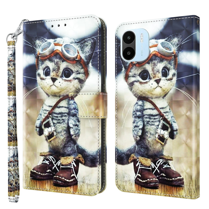 Estuche para teléfono de cuero pintado en 3D, For Samsung Galaxy S23 5G, For Samsung Galaxy S23+ 5G, For Samsung Galaxy S23 Ultra, For Samsung Galaxy A14 5G, For Samsung Galaxy A23e, For Samsung Galaxy A04, For Samsung Galaxy A04s                      ...